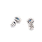Sapphire and Diamond Vintage Style Cluster Earrings  Gardiner Brothers   