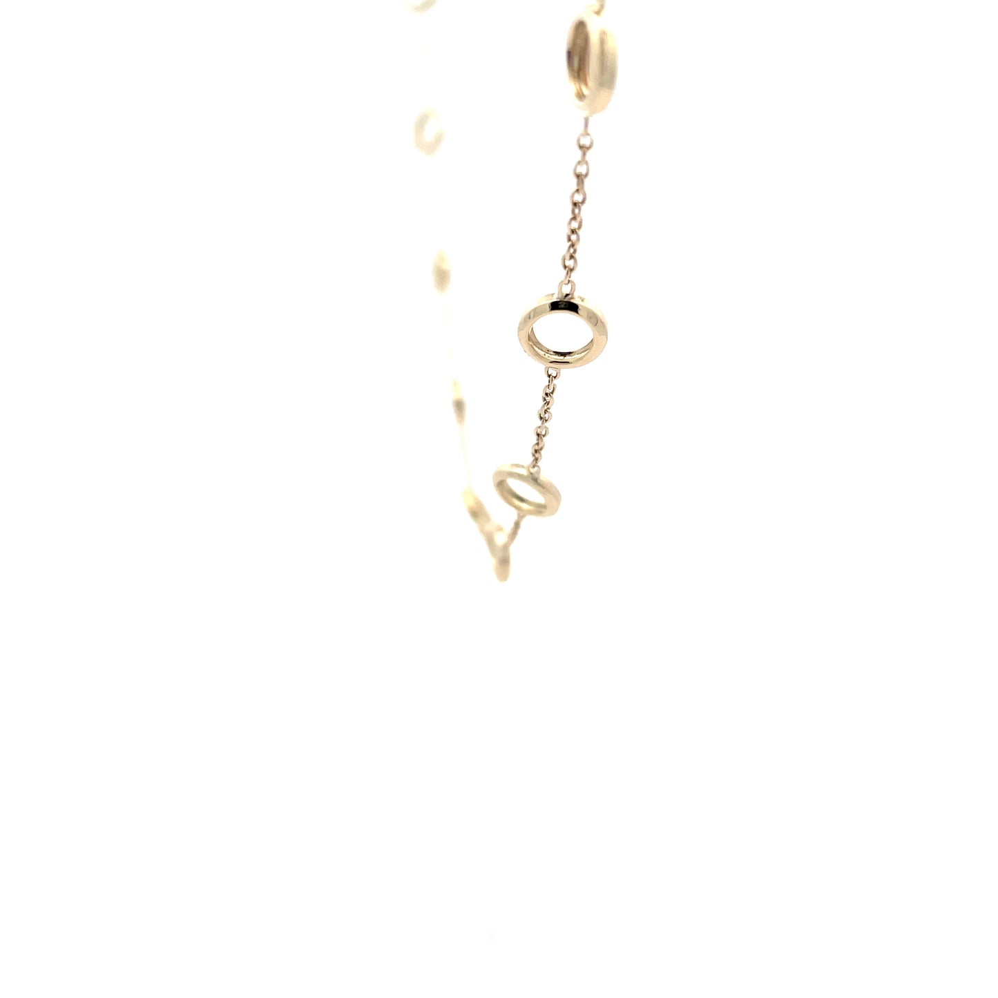 Yellow Gold Circles Station Necklet Gardiner Brothers