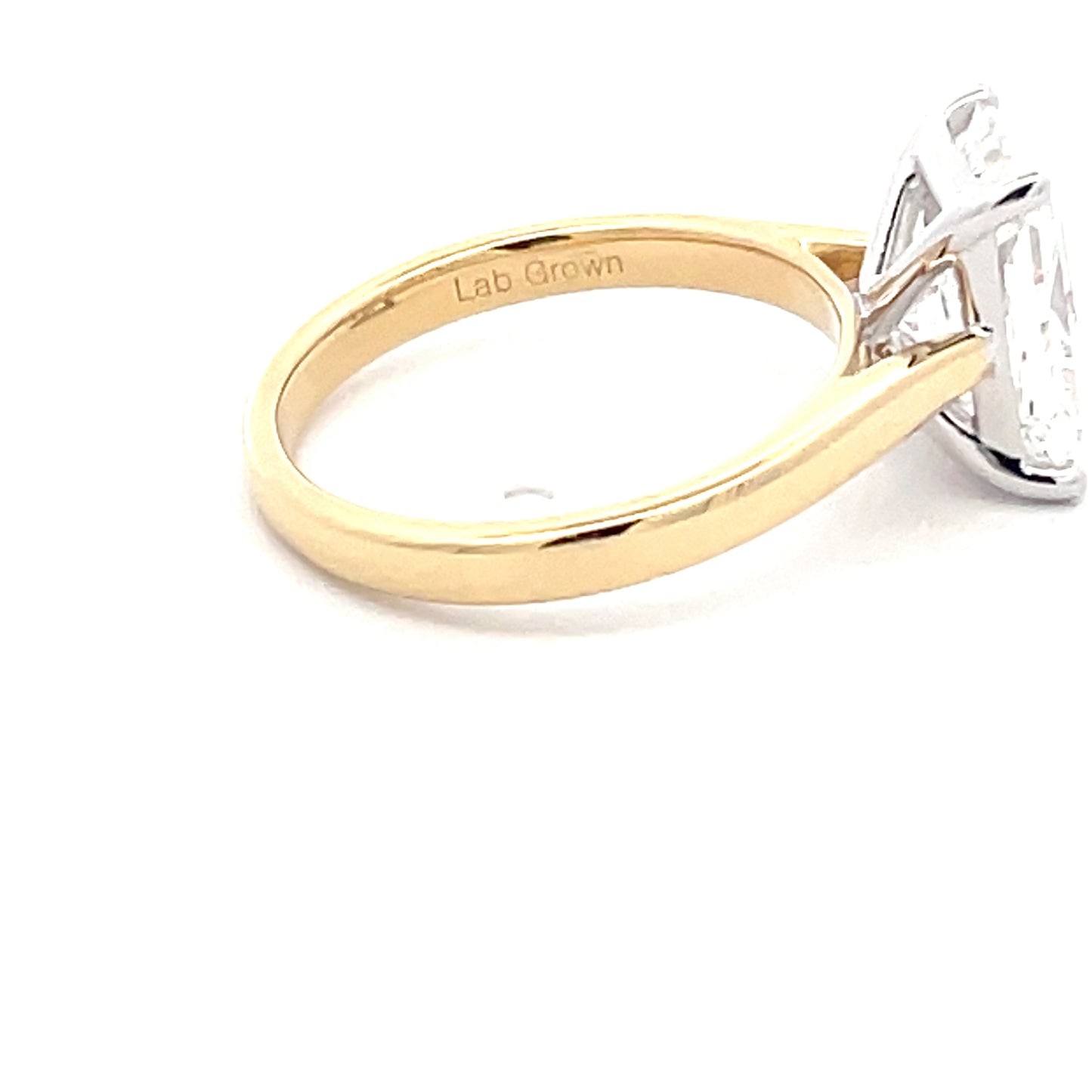 Lab Grown Radiant Cut Diamond Solitaire Ring - 2.91cts Gardiner Brothers