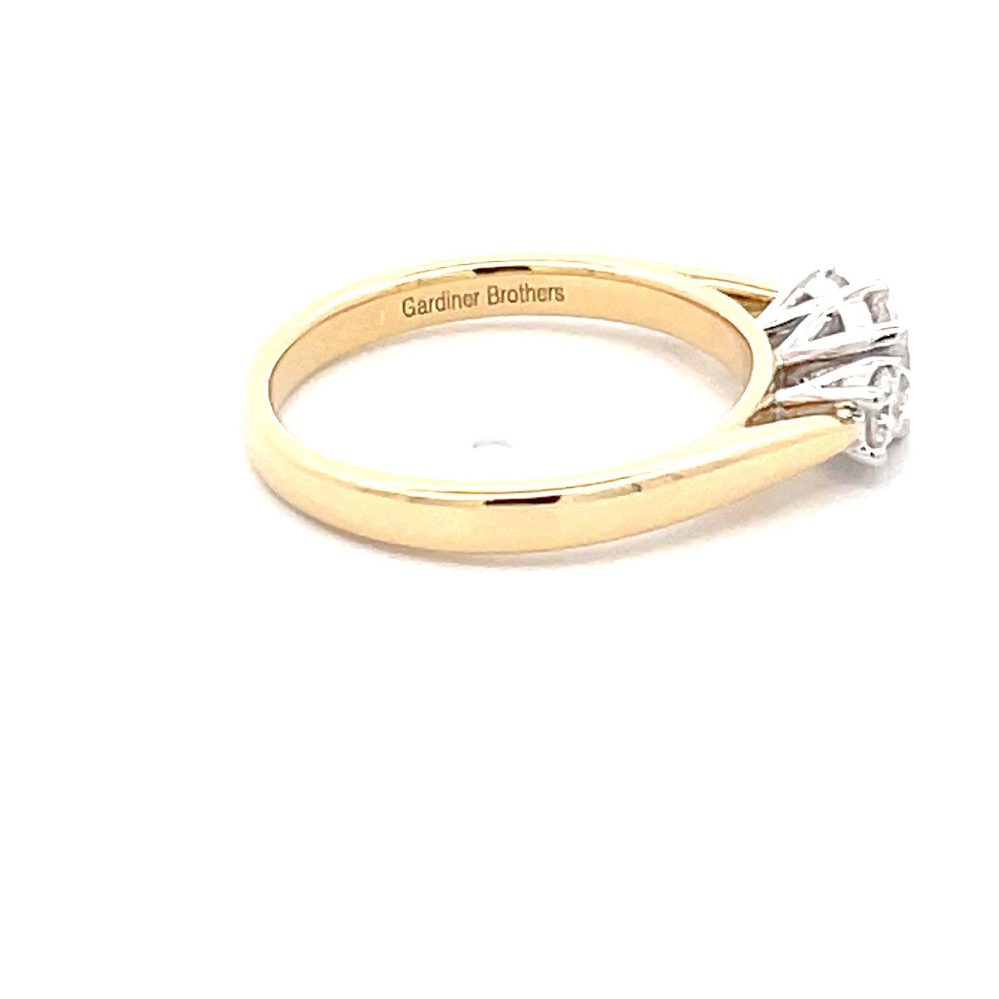 Round Brilliant Cut Diamond 3 Stone Ring - 0.60cts Gardiner Brothers