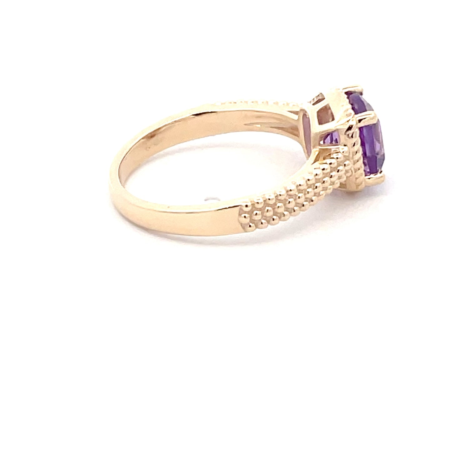 Twisted Wire Style Ring with Amethyst Gardiner Brothers