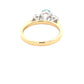 Aquamarine and round brilliant cut diamond 3 stone ring  Gardiner Brothers   