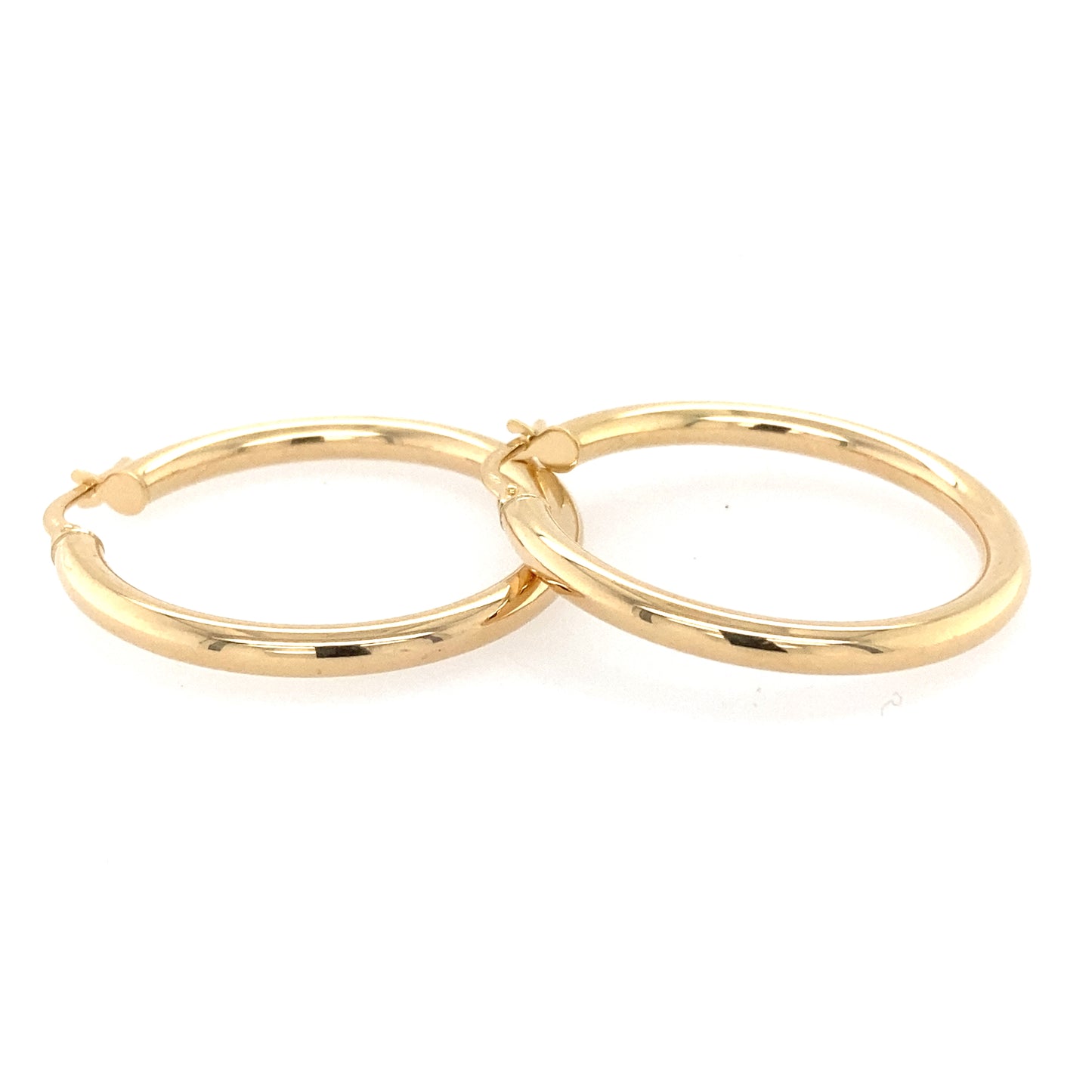 Yellow Gold Creole Hoop Earrings Gardiner Brothers