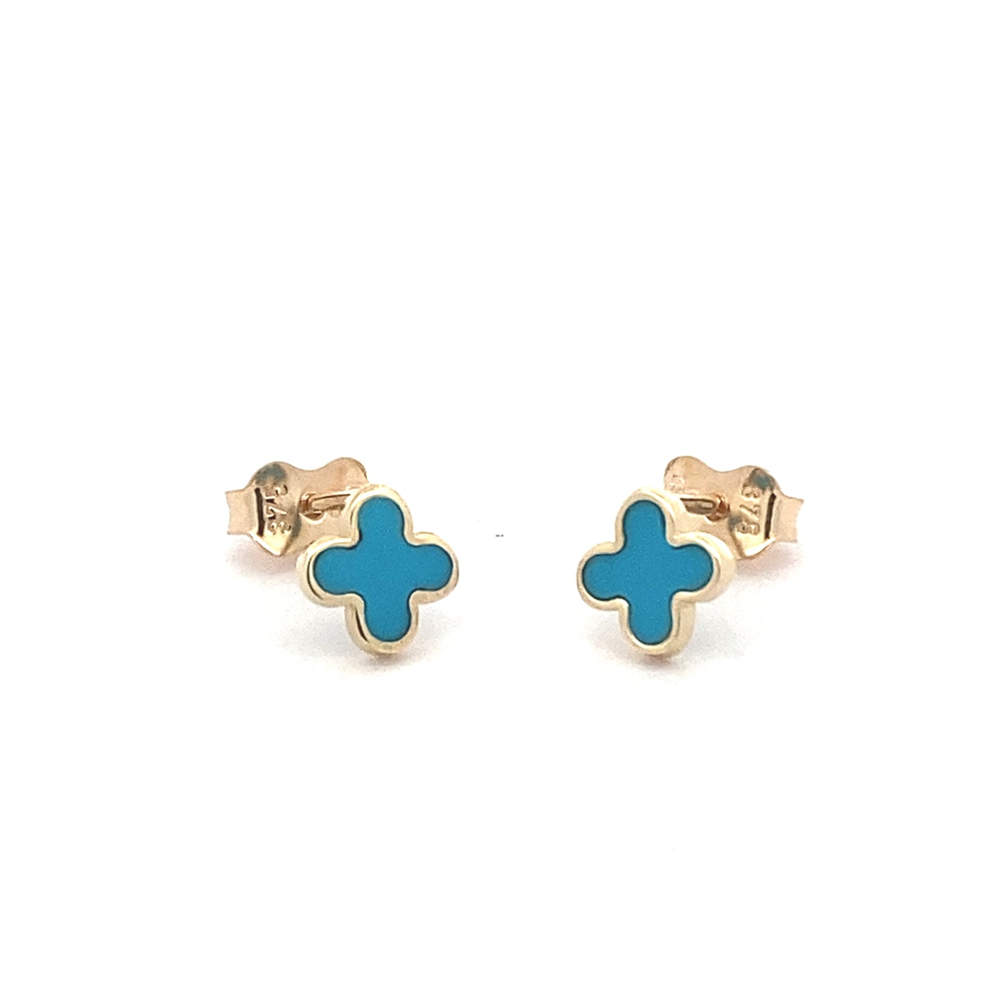 Yellow Gold Turquoise Earrings Gardiner Brothers