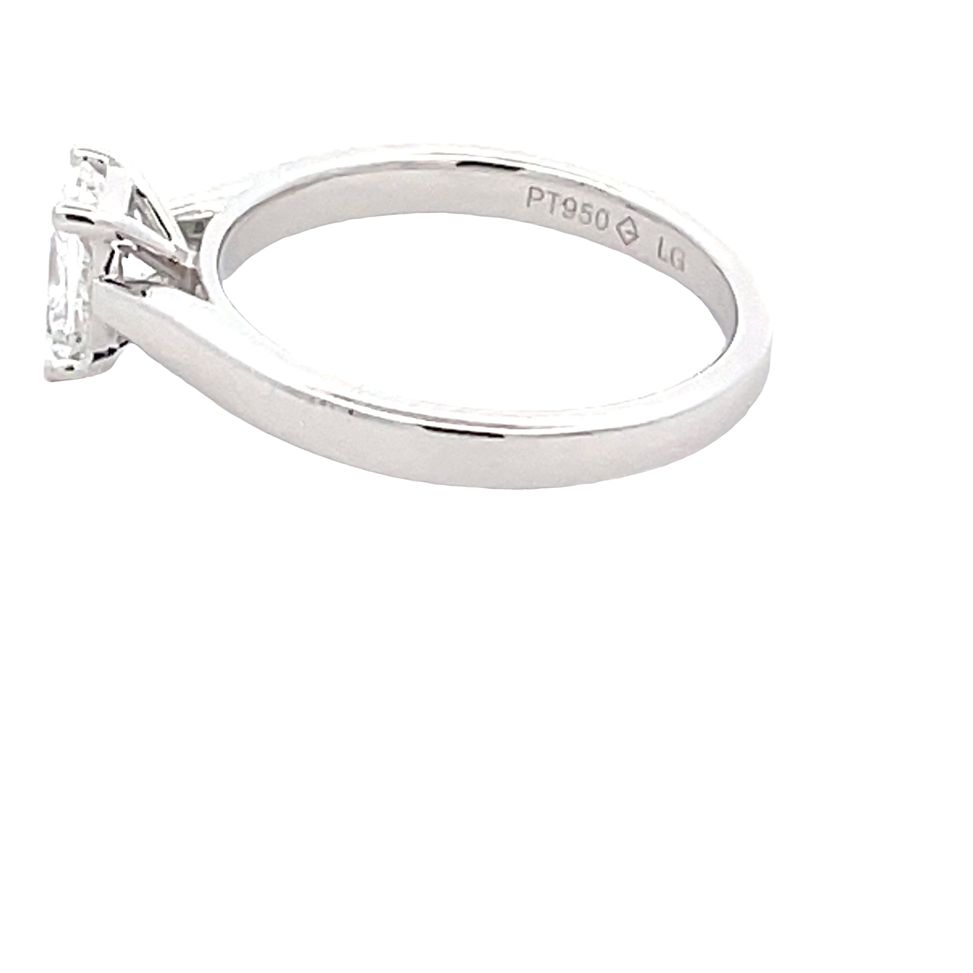 Lab Grown Radiant Cut Diamond Solitaire Ring - 0.74cts  Gardiner Brothers   