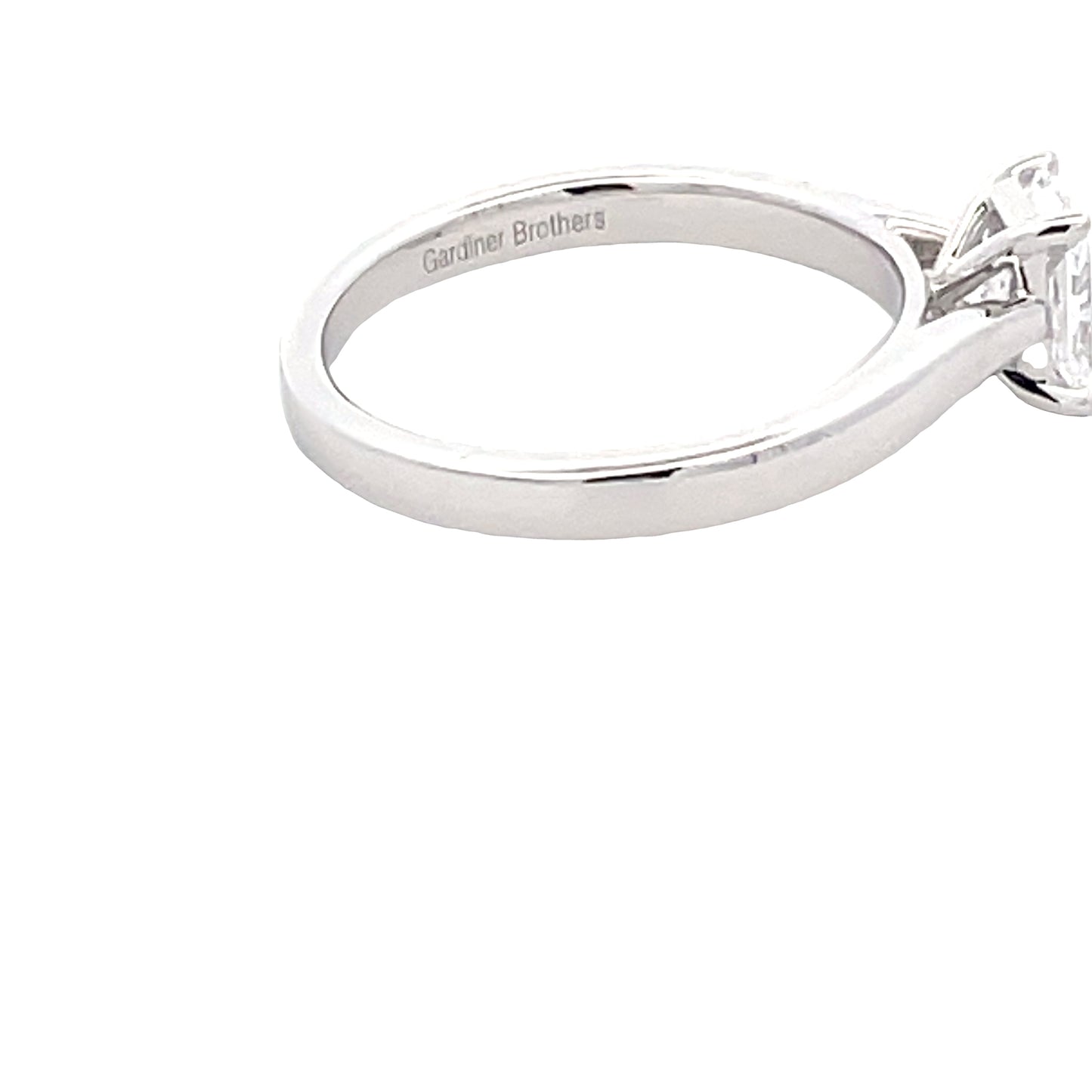 Lab Grown Radiant Cut Diamond Solitaire Ring - 0.74cts Gardiner Brothers