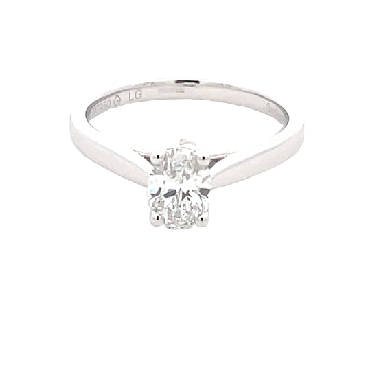 Lab Grown Oval Shaped Diamond Solitaire Ring - 0.70cts  Gardiner Brothers   