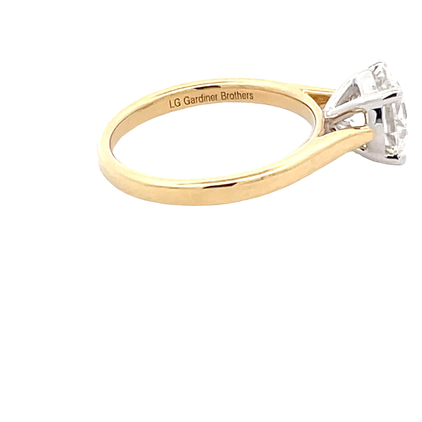 Lab Grown Round Brilliant Cut Diamond Solitaire Ring - 2.00cts Gardiner Brothers