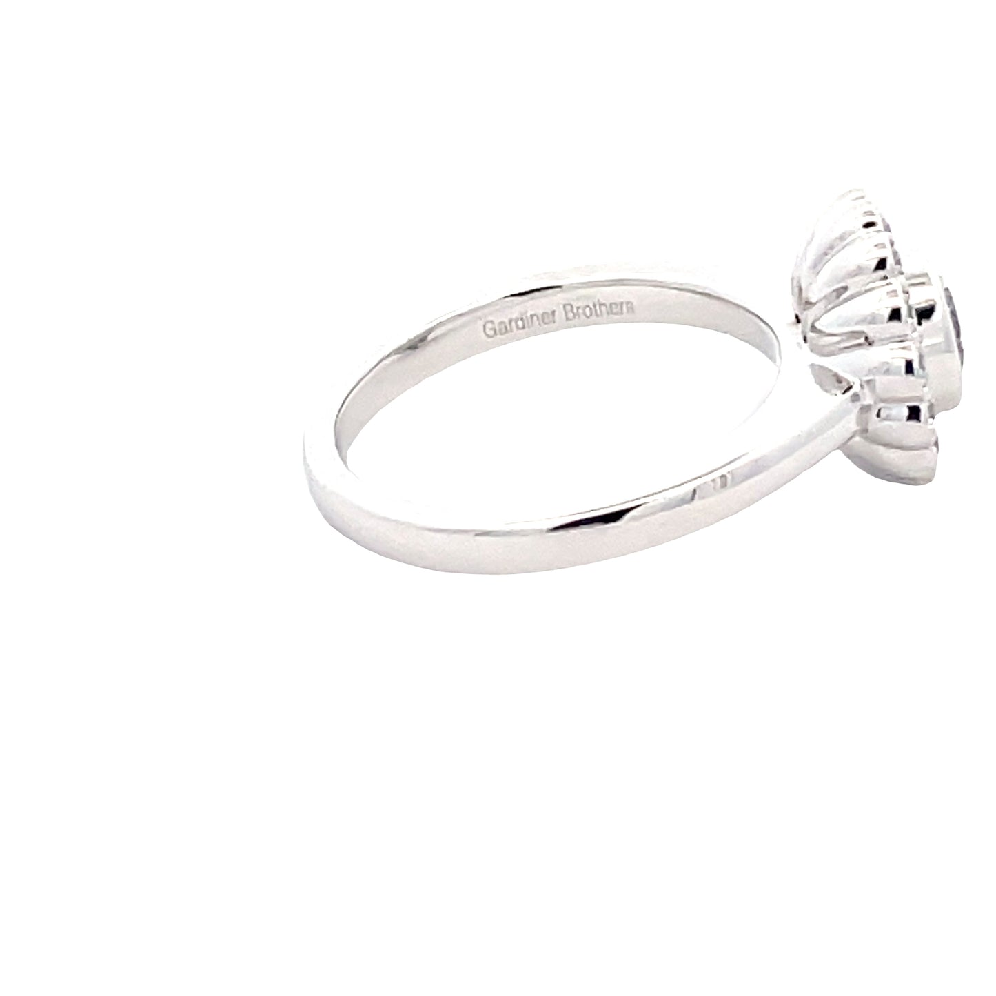 Round Brilliant Cut Diamond Vintage Cluster Style Ring Gardiner Brothers