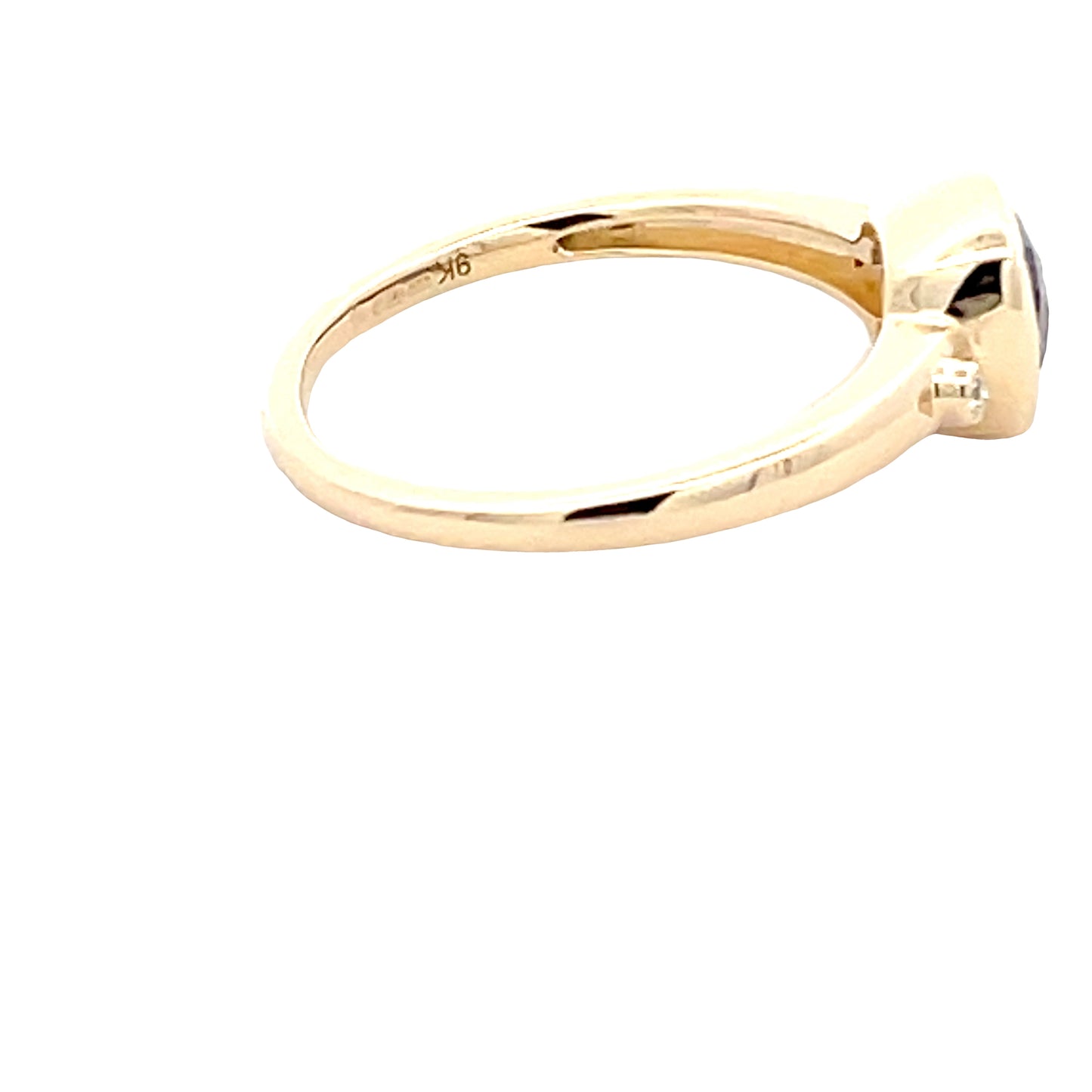 London Blue Topaz and Round Brilliant Cut Diamond Dress Ring Gardiner Brothers