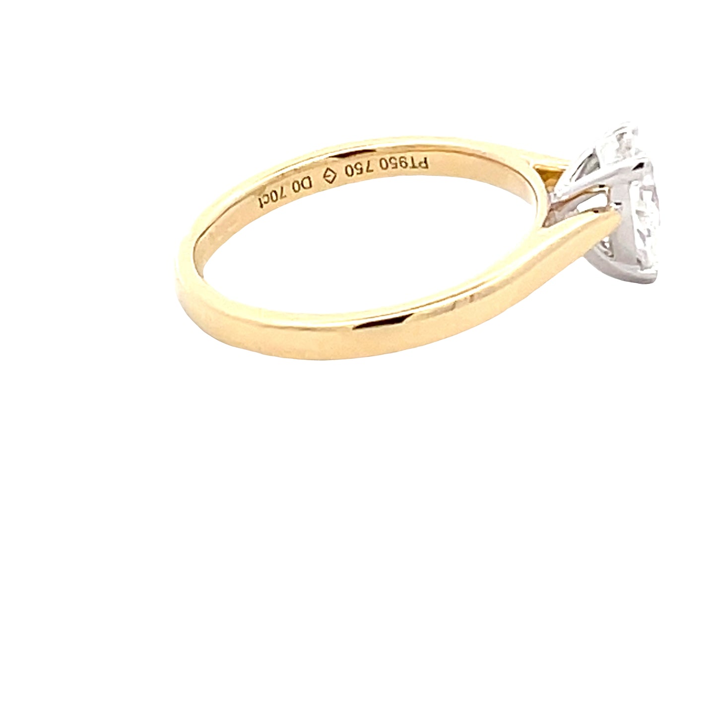 Aurora Pear Shaped Diamond Solitaire Ring - 0.70cts Gardiner Brothers