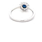 Round Sapphire and round brilliant cut diamond cluster style ring  Gardiner Brothers   
