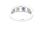 Round Sapphire and round brilliant cut diamond fancy style dress ring  Gardiner Brothers   