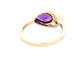 Pear Shaped Amethyst and round brilliant cut diamond dress ring  Gardiner Brothers   