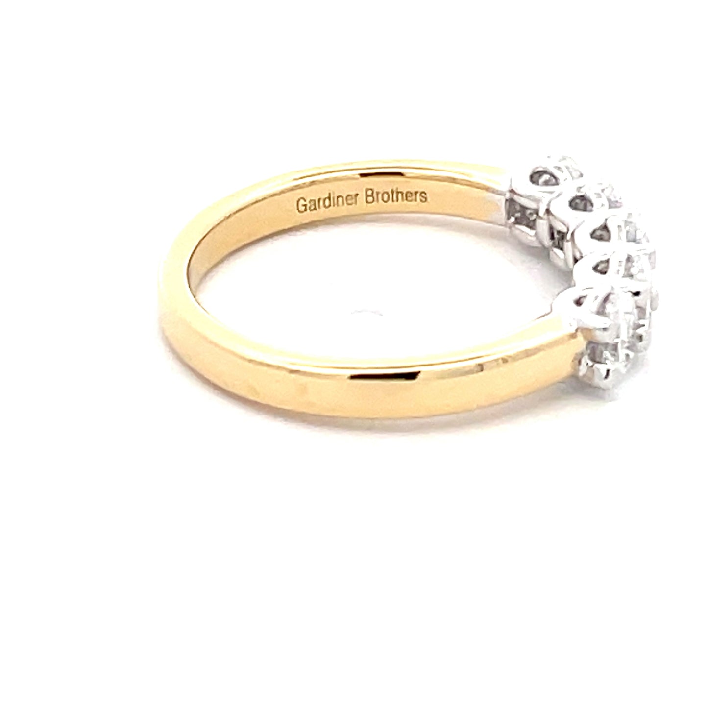 Oval shaped diamond 5 stone eternity ring - 1.00cts Gardiner Brothers