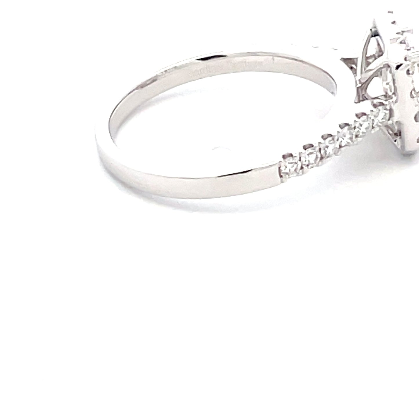 Radiant Cut Diamond Halo Cluster Style Ring - 1.37cts Gardiner Brothers