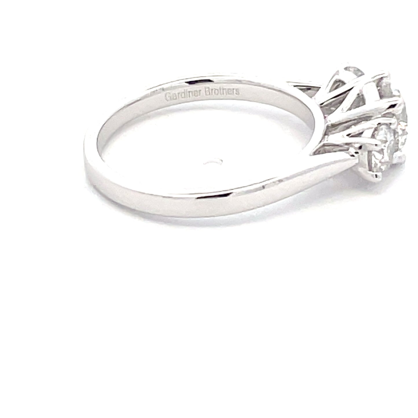Round Brilliant Cut Diamond 3 Stone Ring - 1.50cts Gardiner Brothers