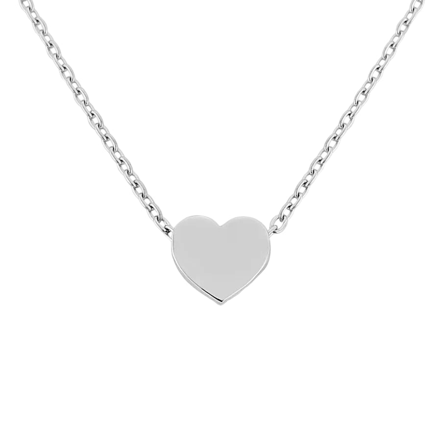 White Gold Heart Pendant Gardiner Brothers