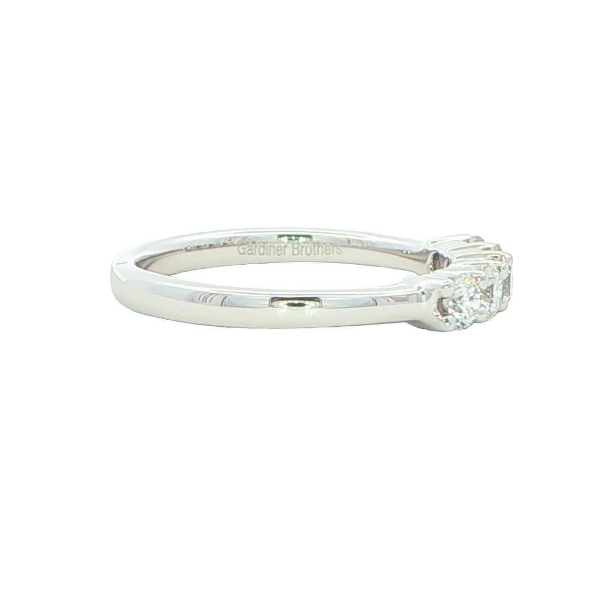 Round Brilliant Cut Diamond 5 Stone Ring - 0.50cts Gardiner Brothers