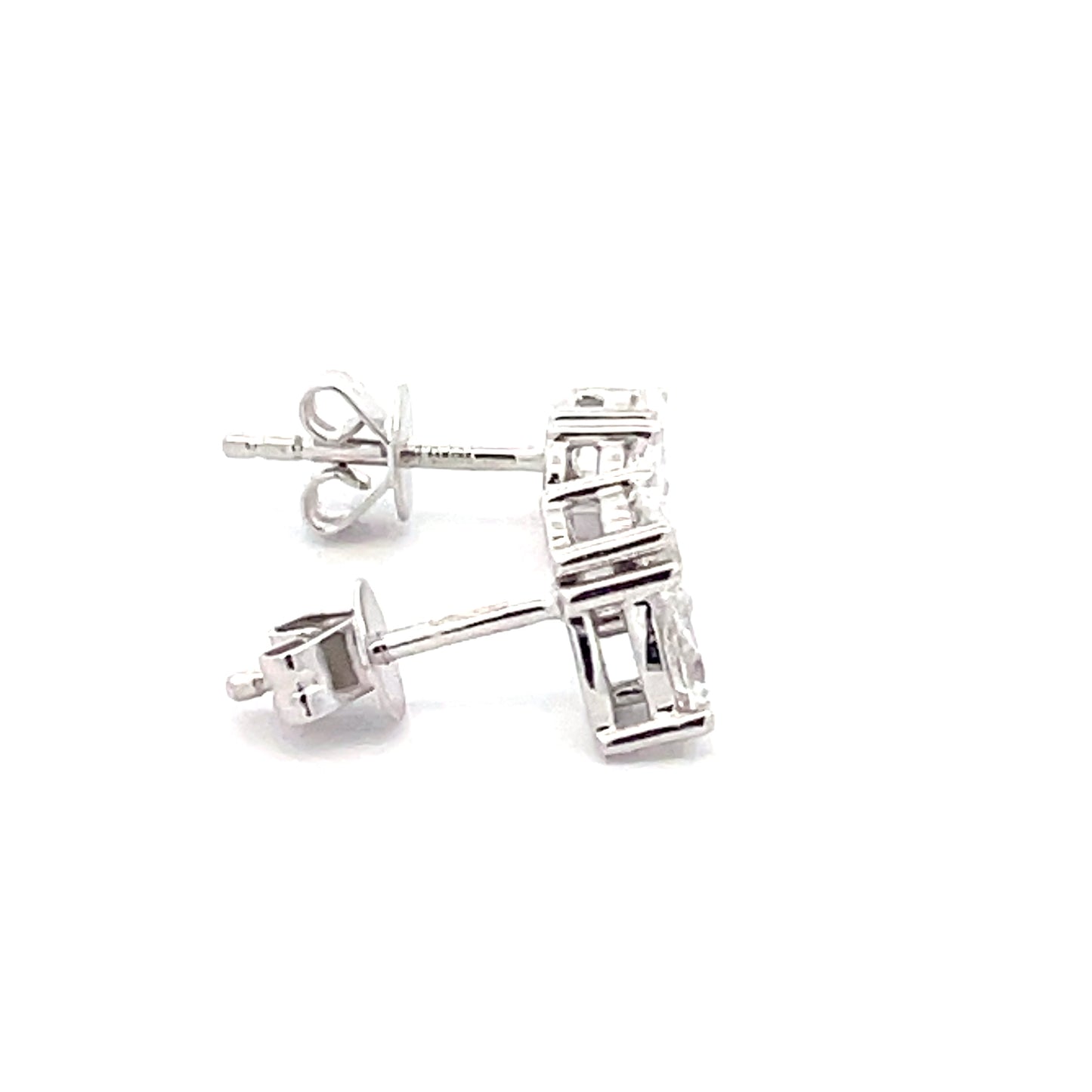 Oval and Pear "Toi et Moi" style Diamond earrings - 0.76cts Gardiner Brothers