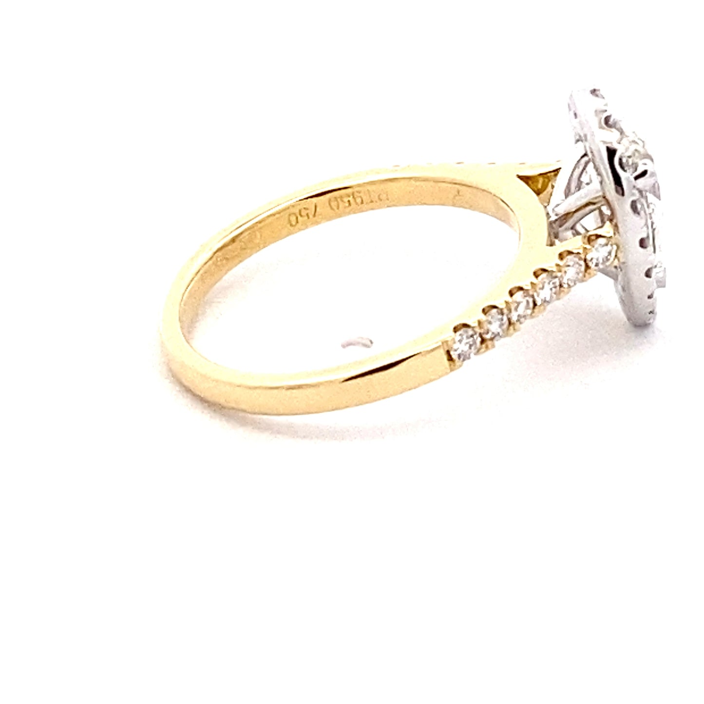 Pear Shape Diamond Halo Cluster Style Ring - 1.53cts Gardiner Brothers