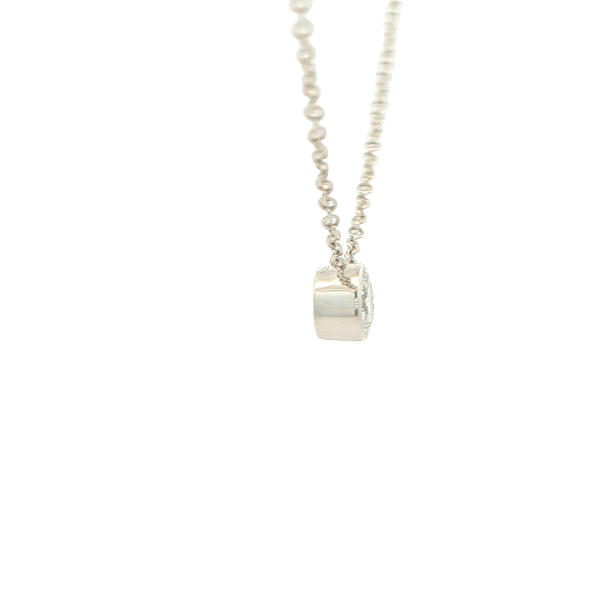 Round Brilliant Cut Rub-over Style Diamond Pendant - 0.40cts Gardiner Brothers