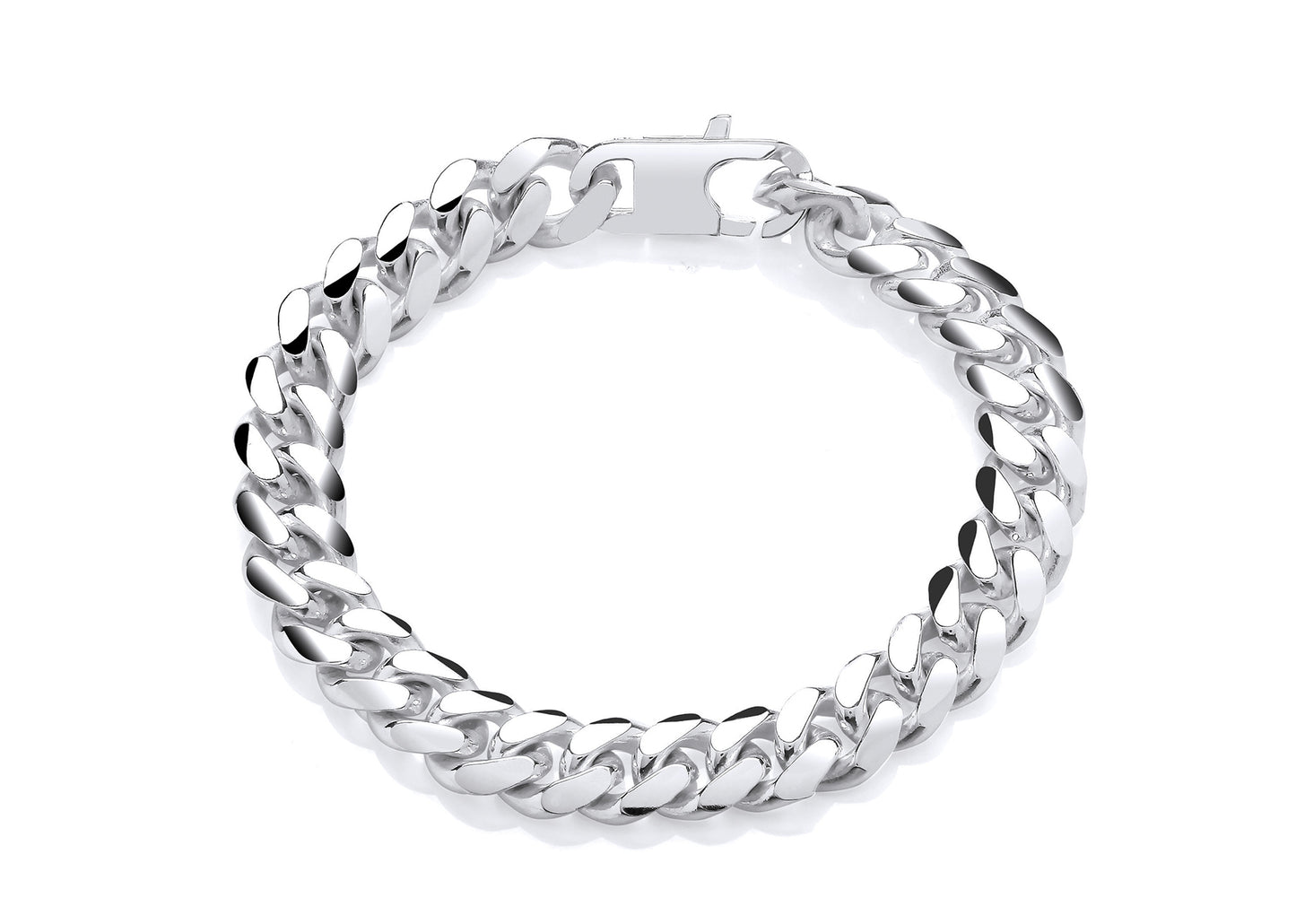 Silver Round Curb Link Bracelet Gardiner Brothers
