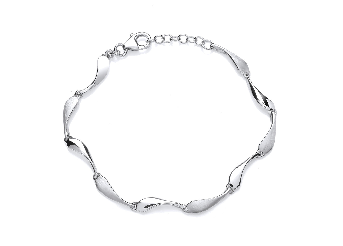 Silver Teardrop Link Bracelet Gardiner Brothers