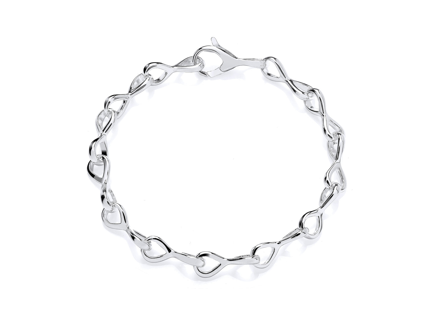Silver 'Figure 8' Link Bracelet Gardiner Brothers