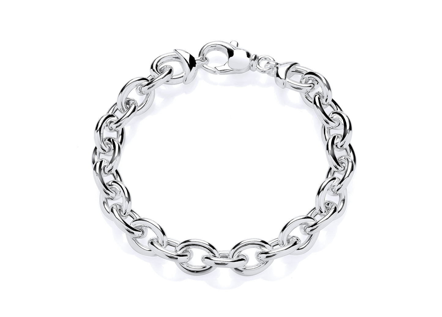 Silver Cable Style Bracelet Gardiner Brothers