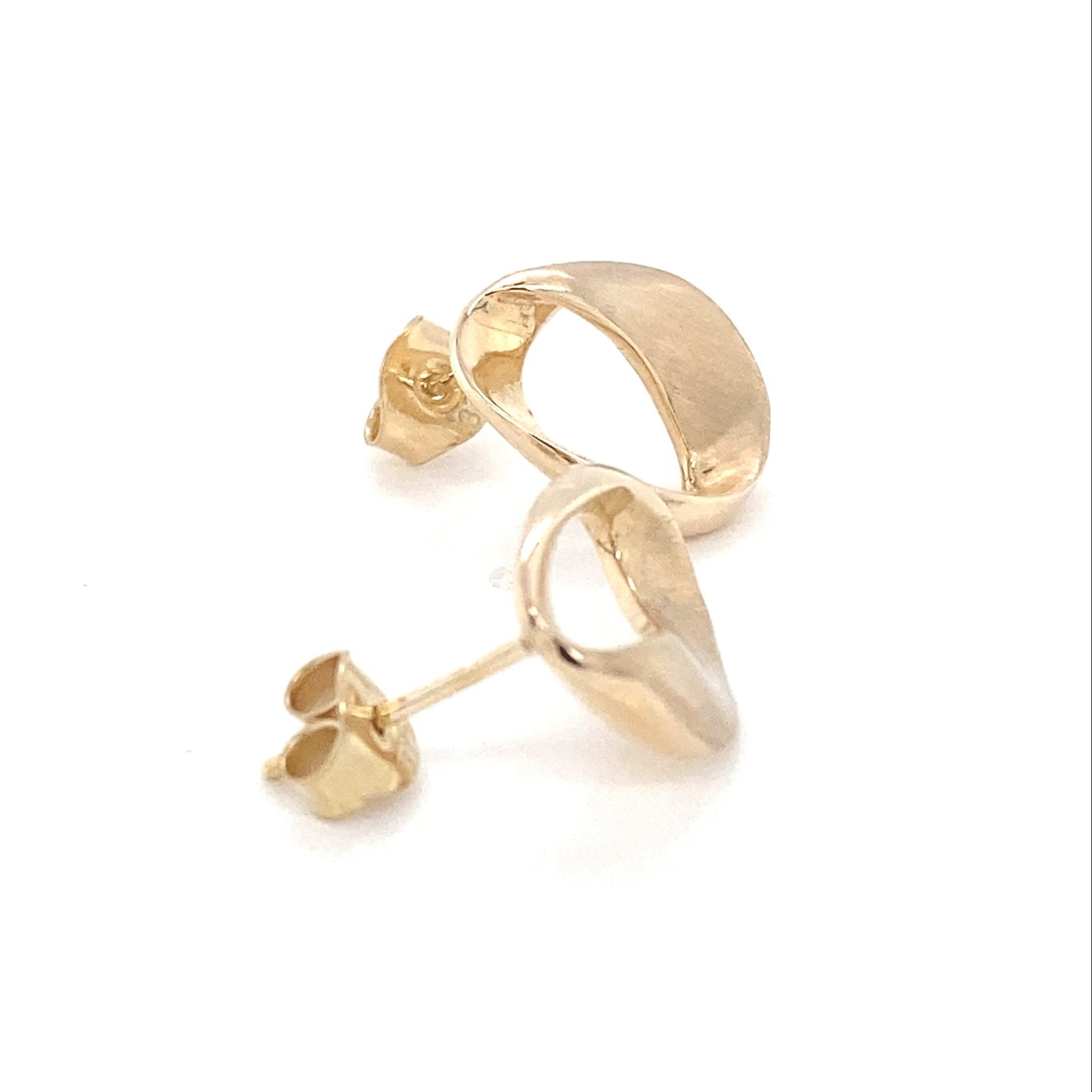 Yellow Gold Open Pear Shaped Earrings Gardiner Brothers