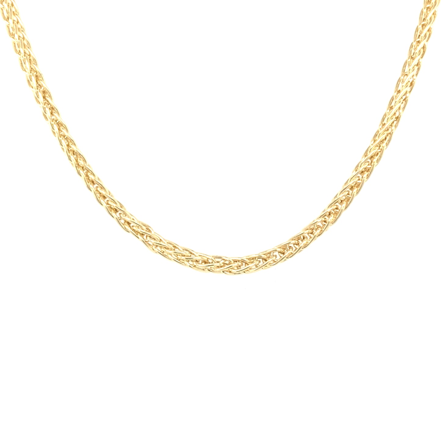 Yellow Gold Spiga Style Necklace Gardiner Brothers