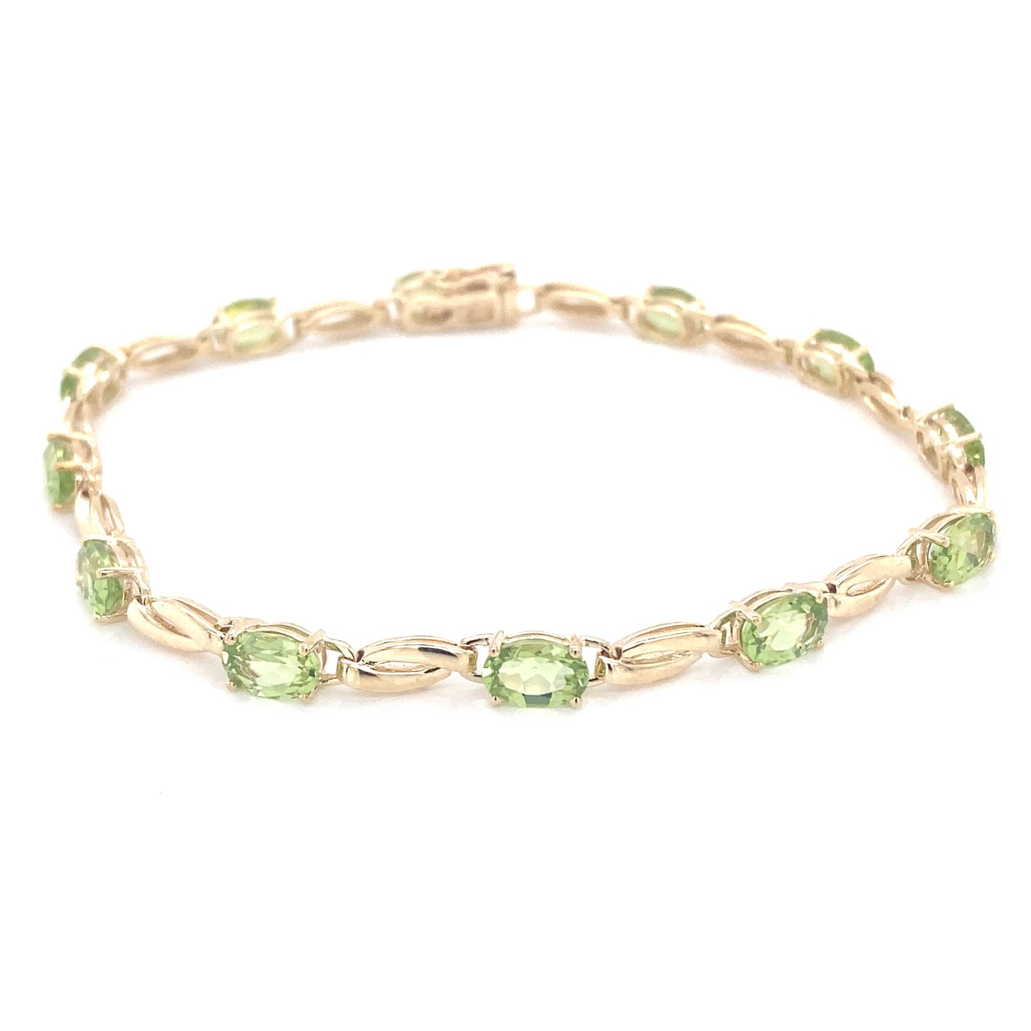 Yellow Gold Peridot Bracelet Gardiner Brothers