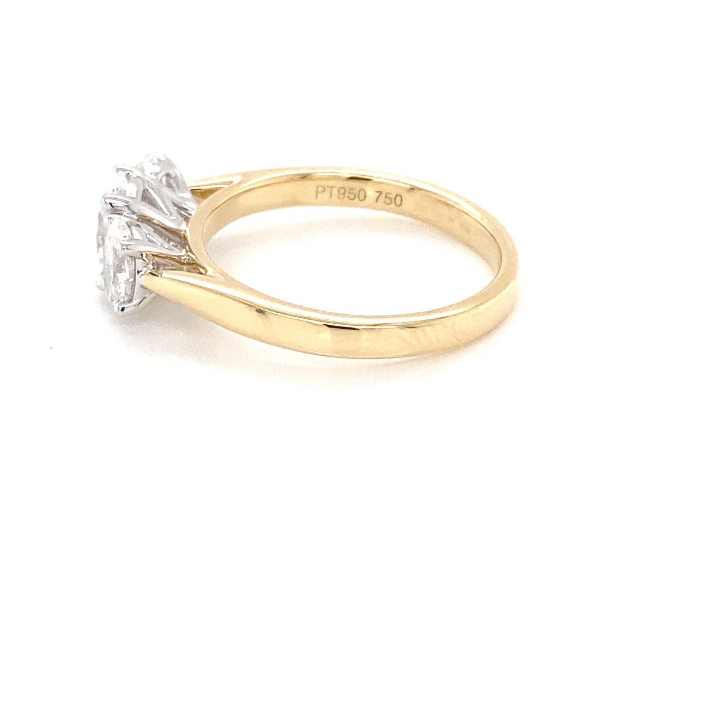 Oval Shaped Diamond 3 Stone Ring - 1.34cts Gardiner Brothers