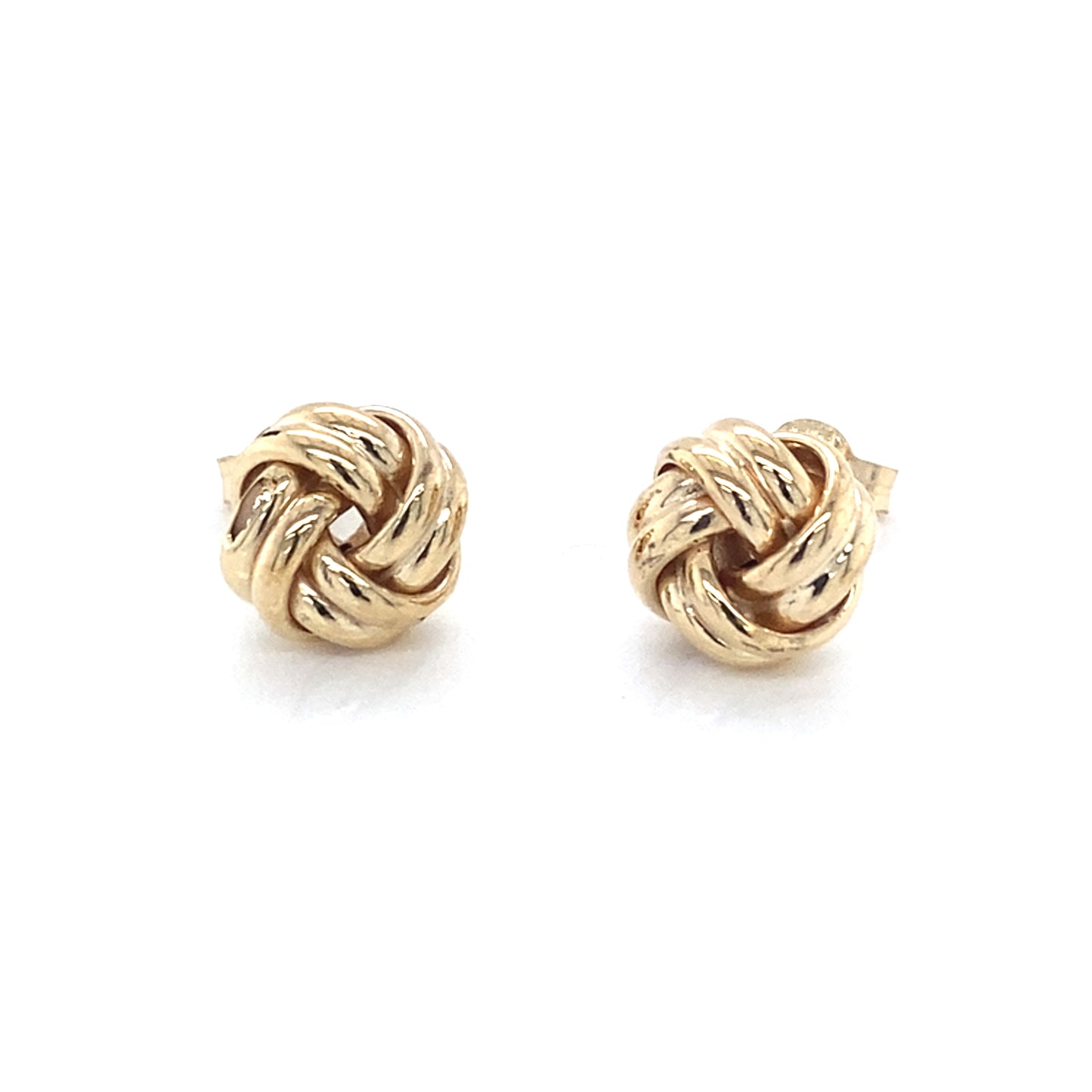 Yellow Gold Double Strand Knot Earrings Gardiner Brothers