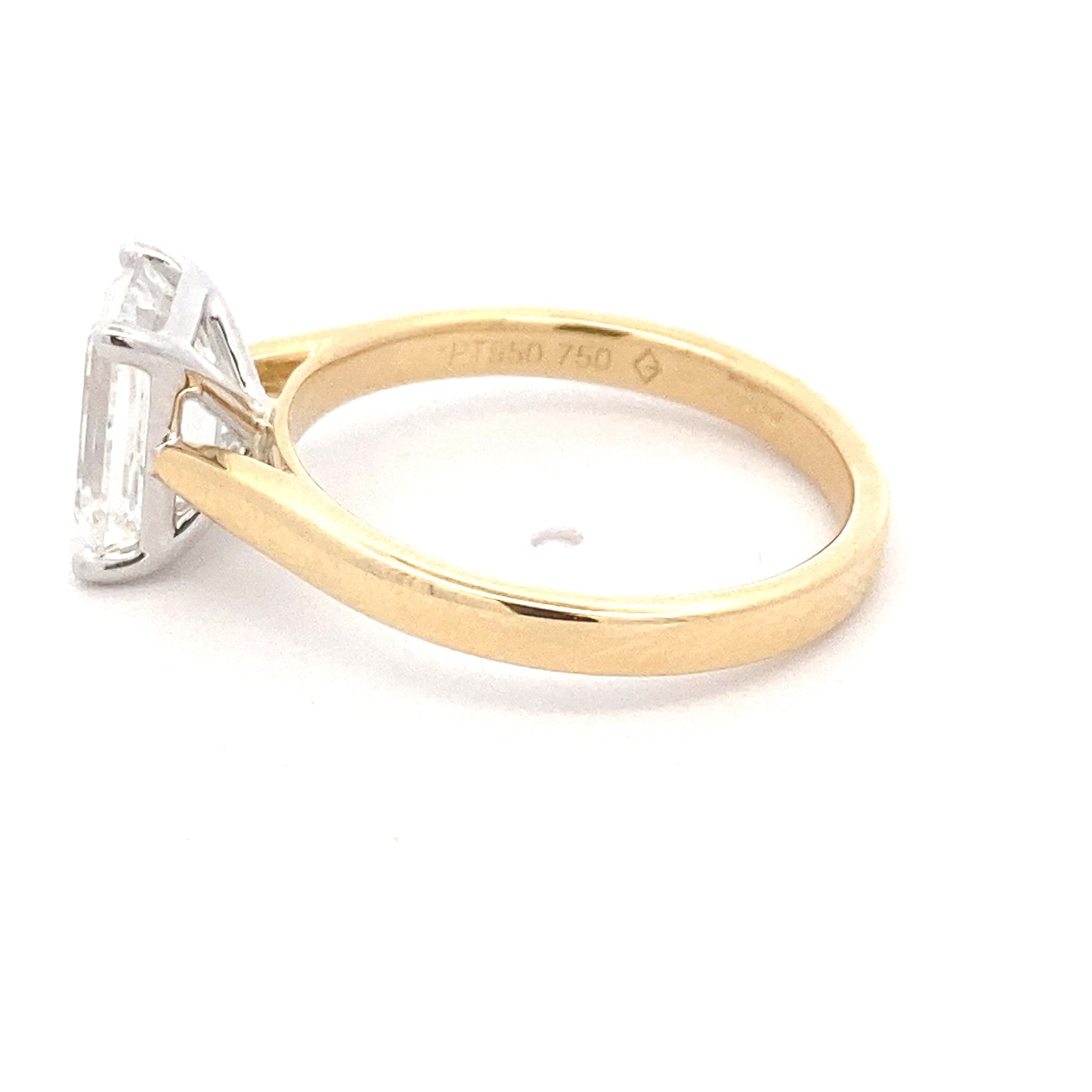 Lab Grown emerald cut diamond solitaire ring - 2.01cts Gardiner Brothers