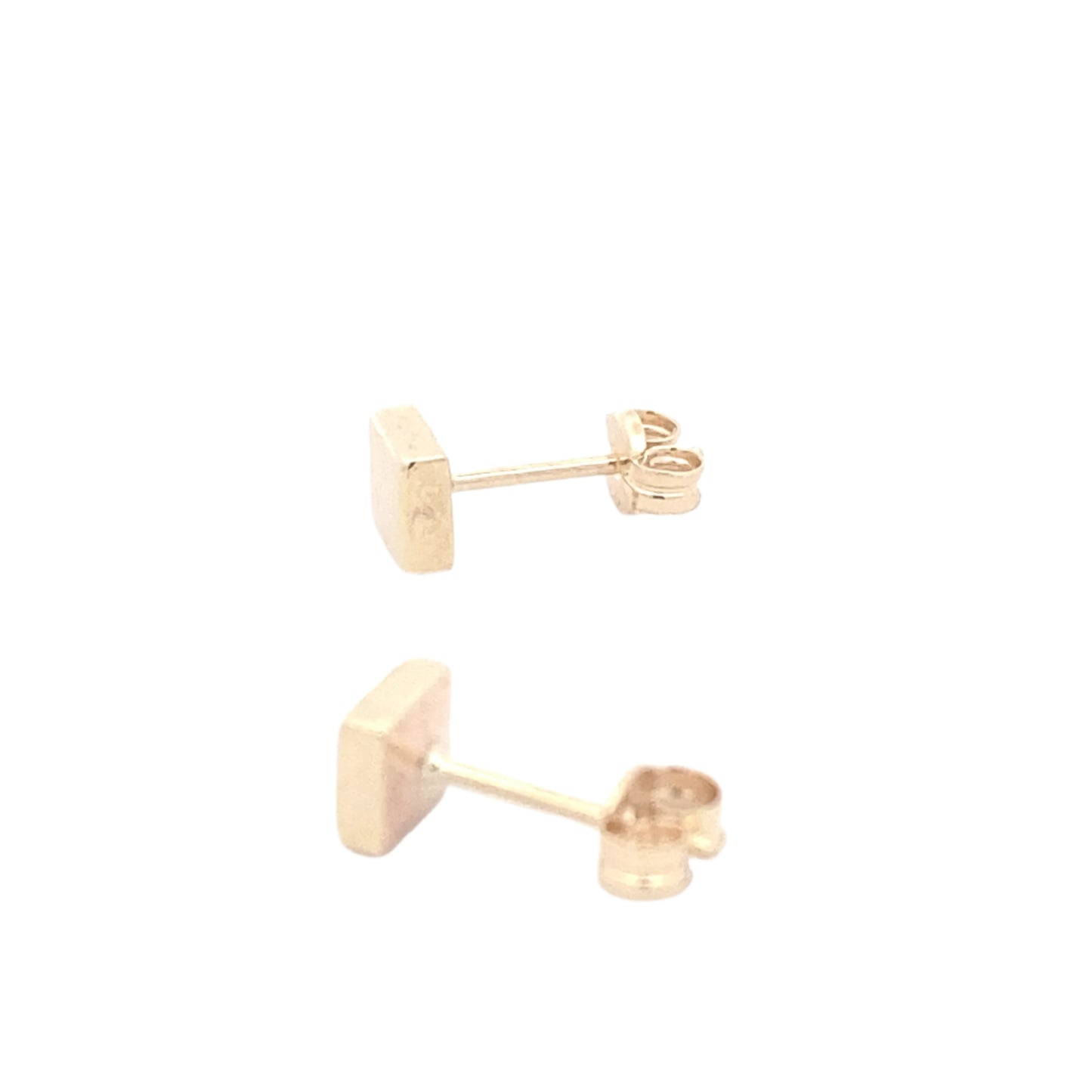 Yellow Gold 5mm Square Stud Earring Gardiner Brothers
