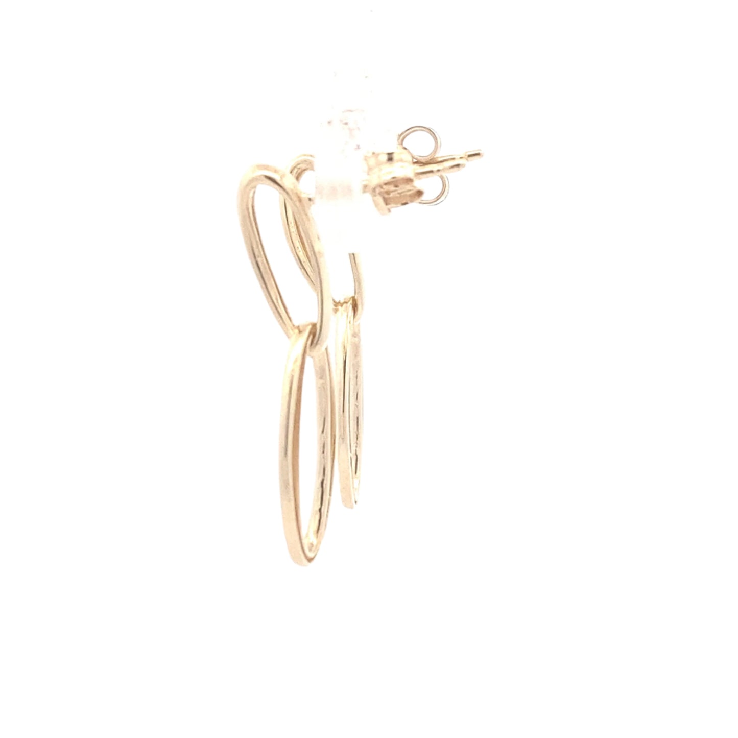 Yellow Gold Oval Shaped drop earring Gardiner Brothers