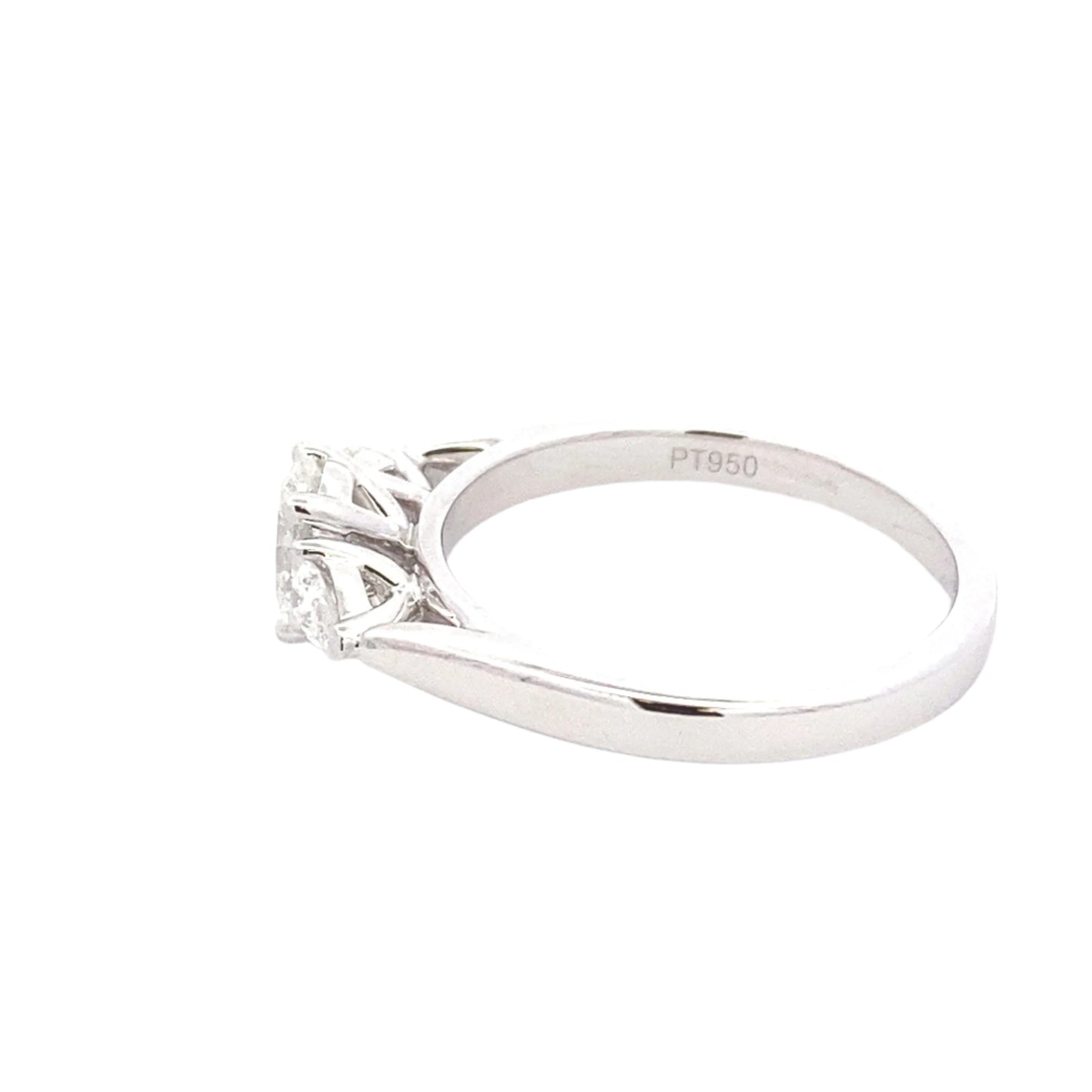 Oval and pear shaped diamond 3 stone ring - 0.80cts Gardiner Brothers