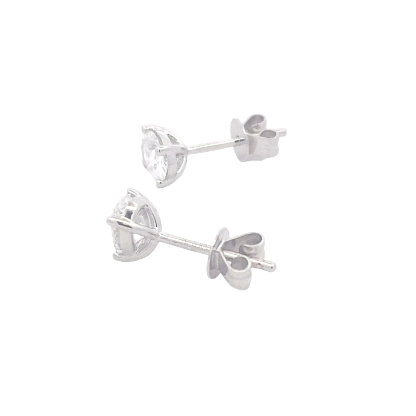 Oval Shaped Diamond Solitaire earrings - 1.02cts Gardiner Brothers