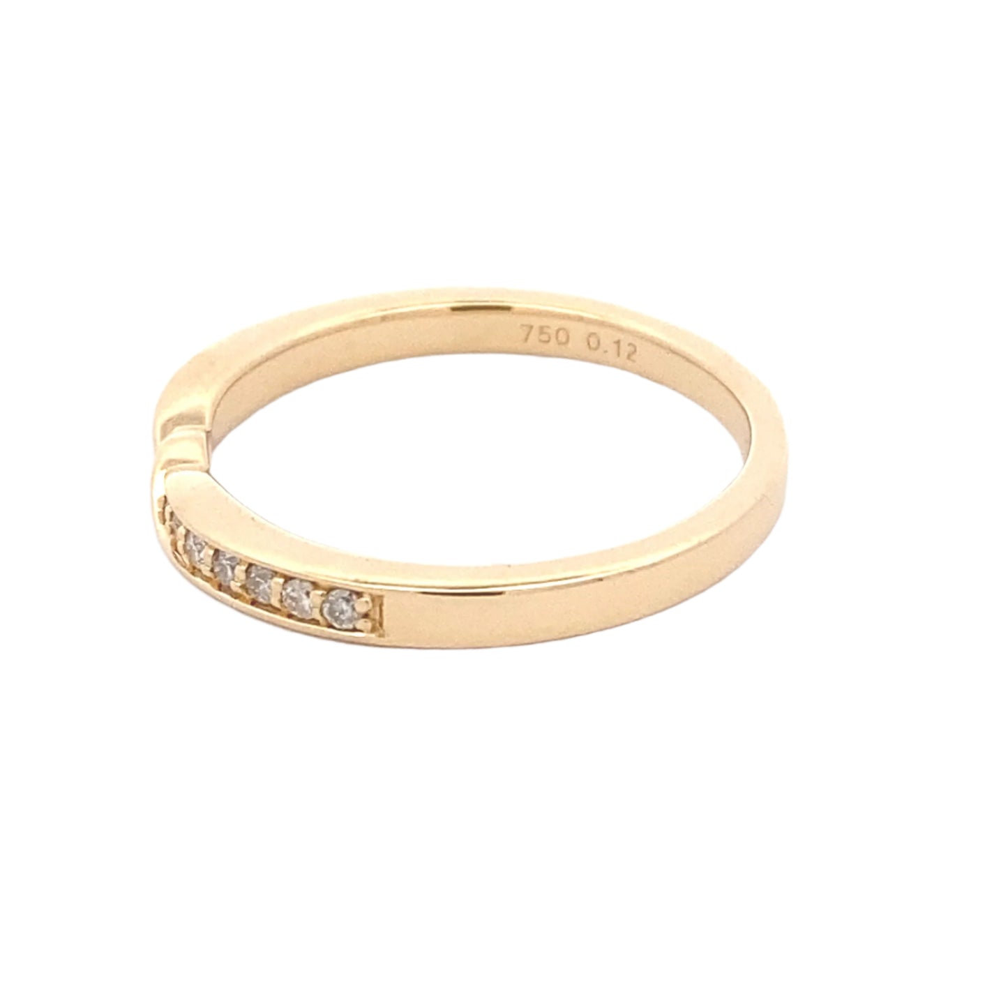 Twisted Bowtie Shaped Diamond Set Wedding Band Gardiner Brothers