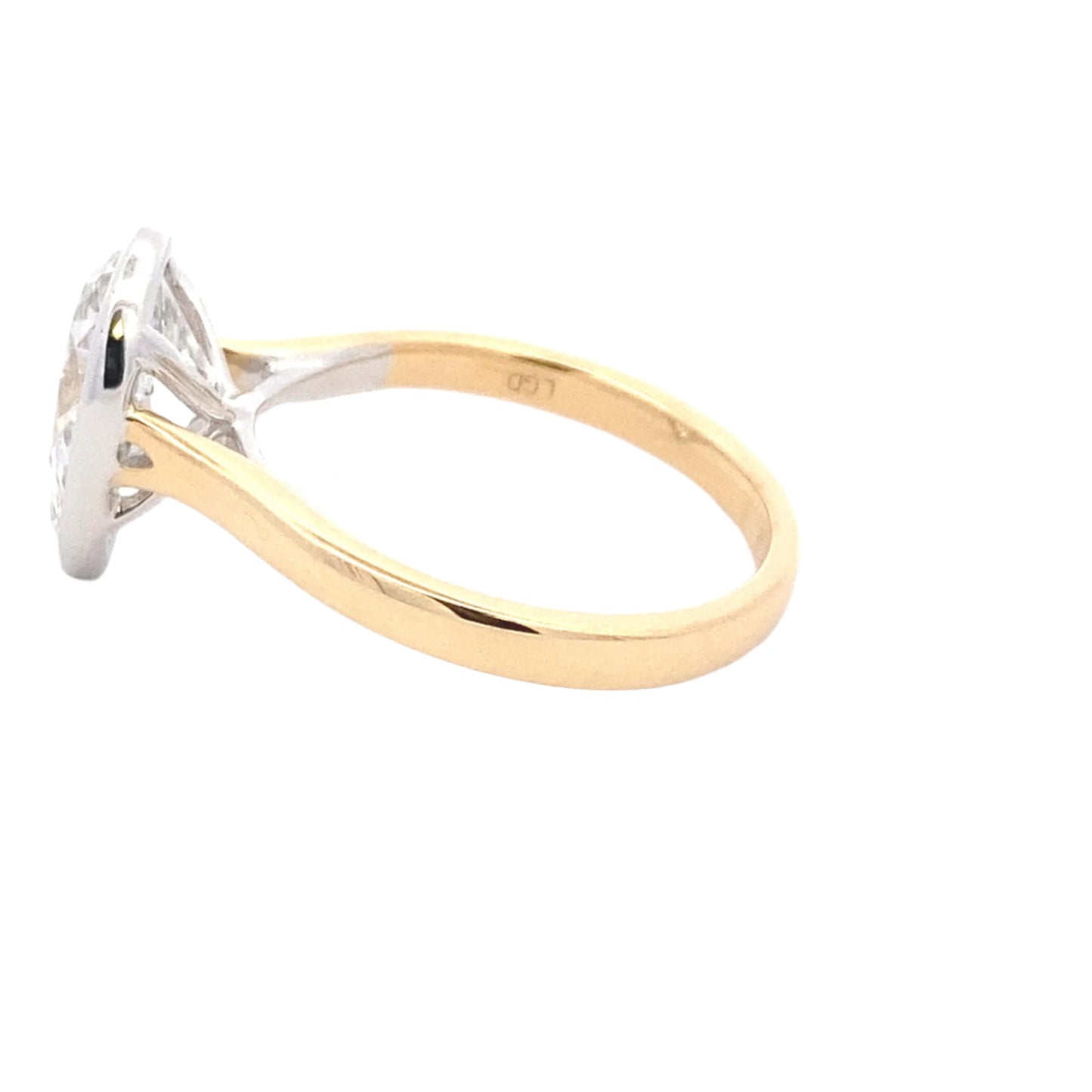 Lab Grown Pear shaped diamond solitaire ring - 2.55cts Gardiner Brothers