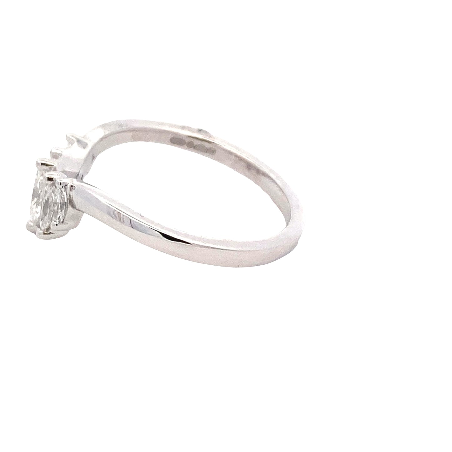 Marquise Shaped Diamond 5 Stone Bow Style Ring Gardiner Brothers