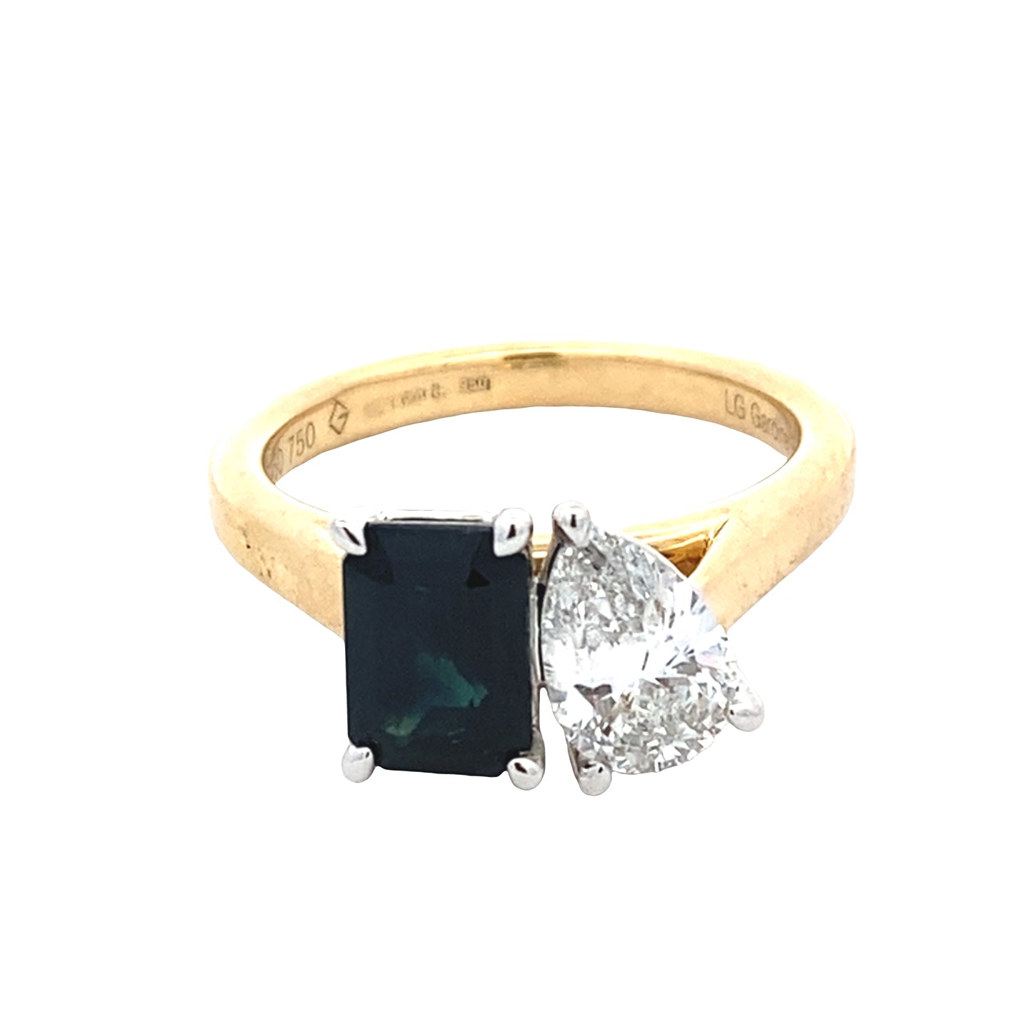 Sapphire and Diamond 'Toi et Moi' Ring Gardiner Brothers