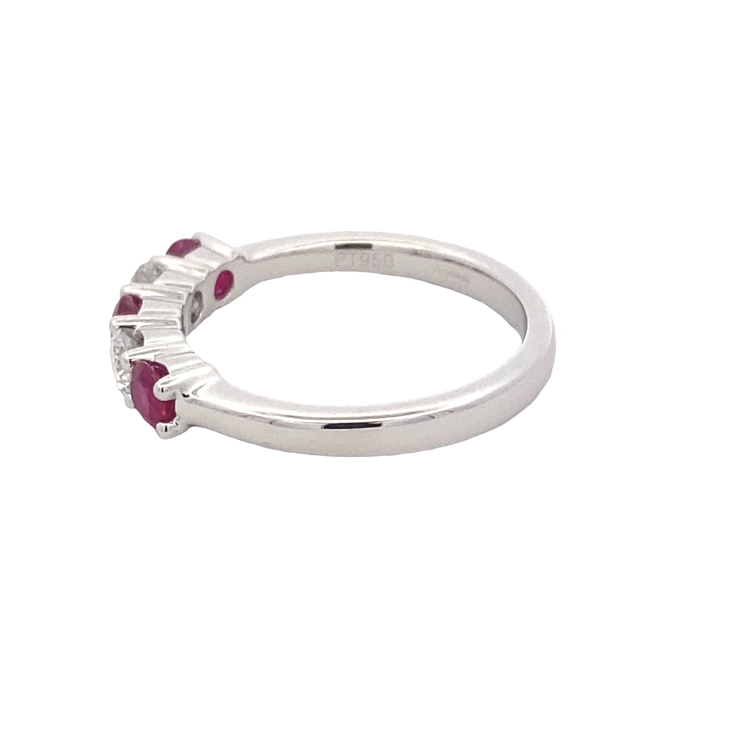 Ruby and Diamond 5 Stone Ring Gardiner Brothers