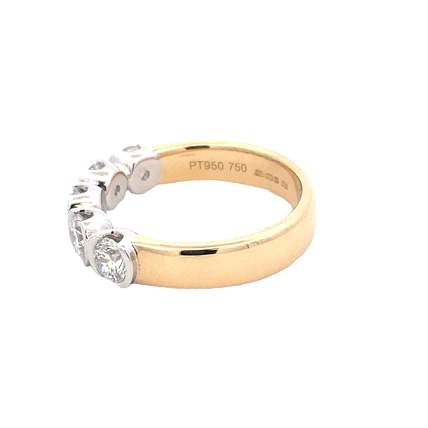 Round Brilliant Cut Diamond 5 Stone Ring - 1.25cts Gardiner Brothers