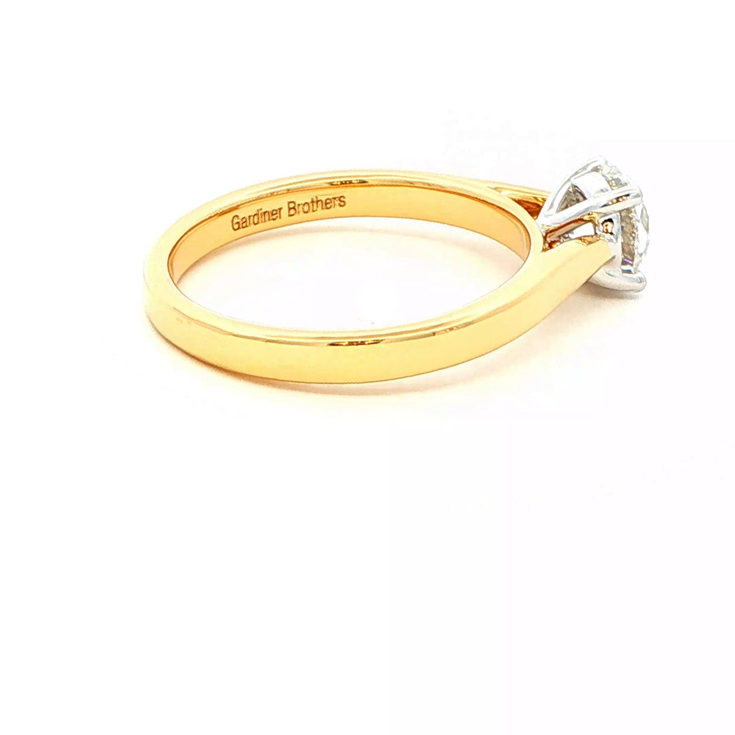 Round Brilliant Cut Diamond Solitaire Ring - 0.80cts Gardiner Brothers