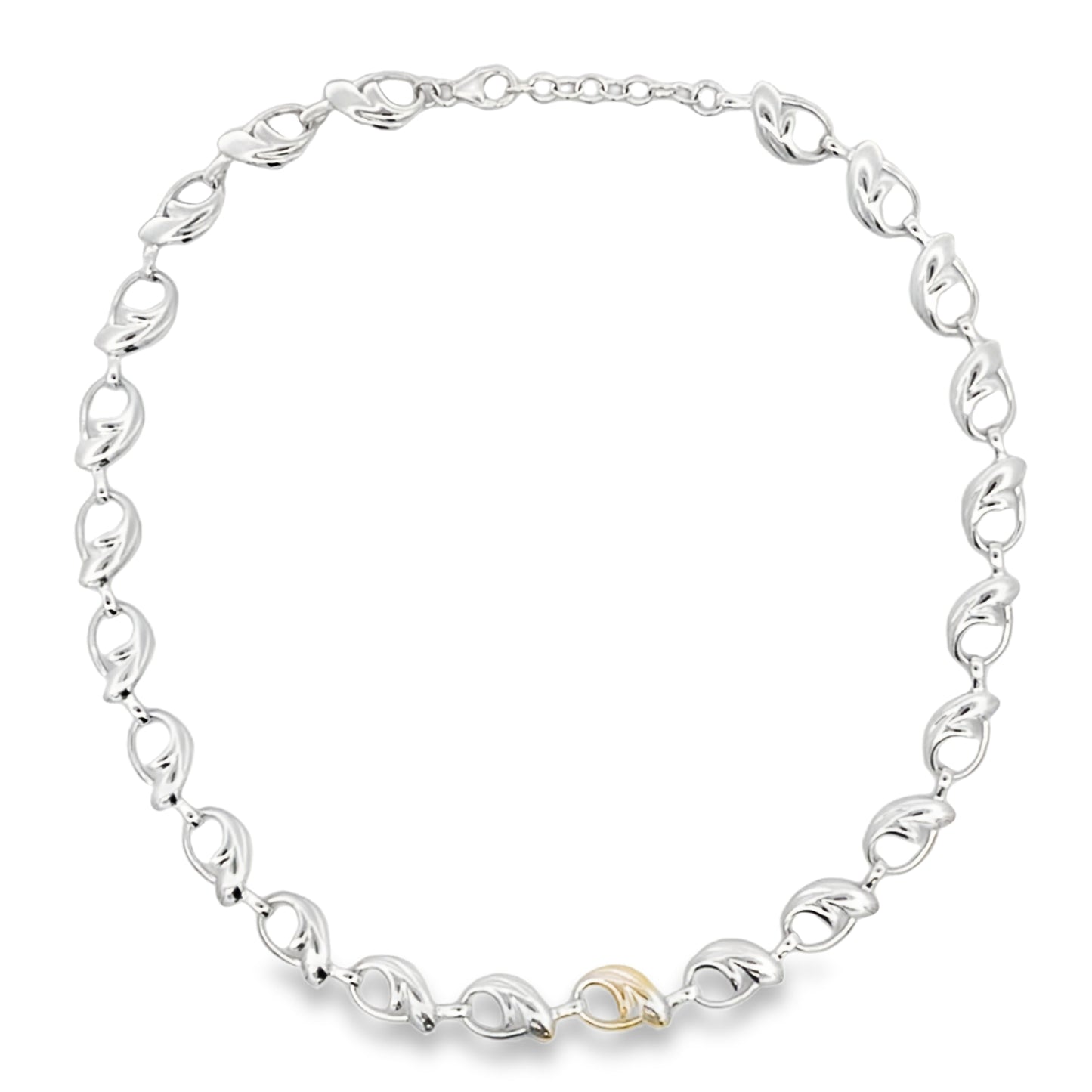 Silver Fancy Link Necklet Gardiner Brothers