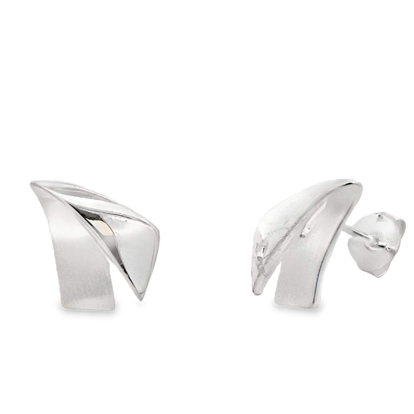 Silver Inverted V Shape Earrings Gardiner Brothers