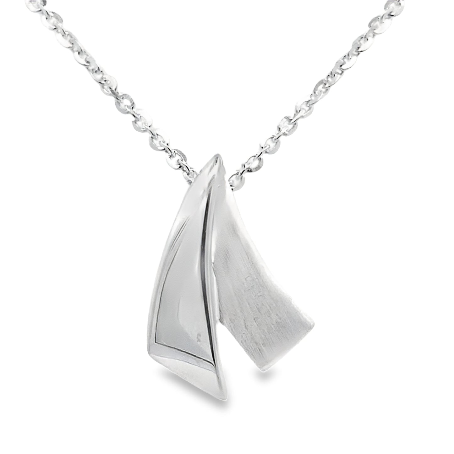 Silver Inverted V Shaped Pendant Gardiner Brothers
